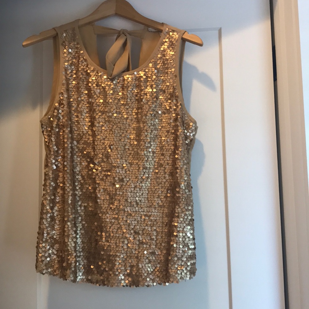 Forever 21 Gold sequins tank